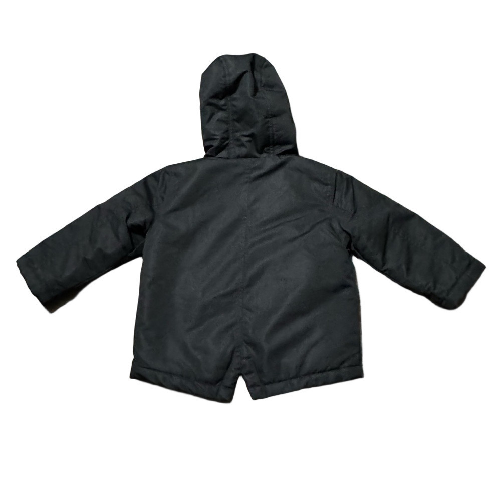 Wonder Nation Black Hooded Puffer Jacket Double Zipper Polyester Size 2t - Picture 8 of 11